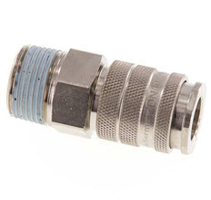 Nickel-plated Brass DN 10 Air Coupling Socket R 3/4 inch Male