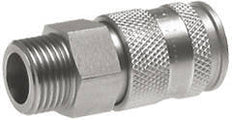 Nickel-plated Brass DN 10 Air Coupling Socket R 3/8 inch Male