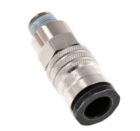 Steel/brass DN 10 Air Coupling Socket R 3/8 inch Male