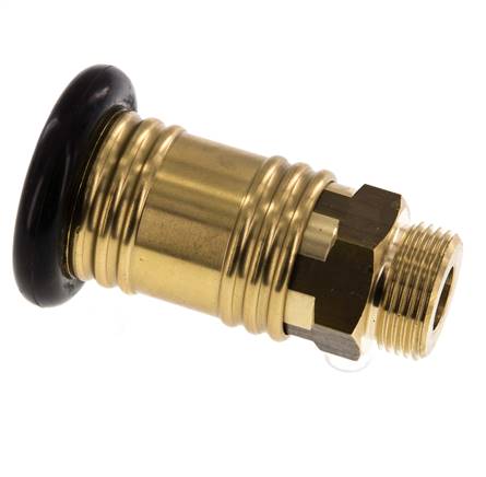 Brass DN 12 Air Coupling Socket G 3/4 inch Male