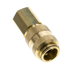 Brass DN 15 Air Coupling Socket G 3/4 inch Female Double Shut-Off