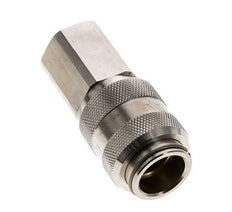 Nickel-plated Brass DN 15 Air Coupling Socket G 1/2 inch Female Double Shut-Off