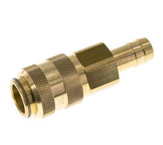Brass DN 15 Air Coupling Socket 19 mm Hose Pillar Double Shut-Off