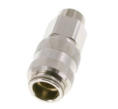 Nickel-plated Brass DN 15 Air Coupling Socket G 3/4 inch Male Double Shut-Off