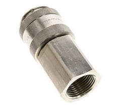 Nickel-plated Brass DN 19 Air Coupling Socket G 1 inch Female Double Shut-Off