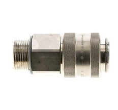 Nickel-plated Brass DN 19 Air Coupling Socket G 1 inch Male Double Shut-Off