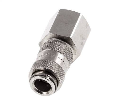 Nickel-plated Brass DN 2.7 (Micro) Air Coupling Socket G 1/8 inch Female