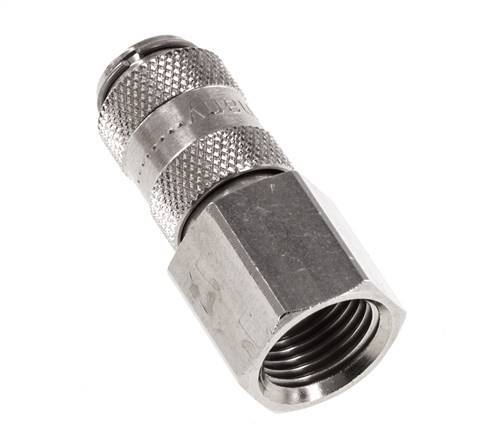 Nickel-plated Brass DN 2.7 (Micro) Air Coupling Socket G 1/8 inch Female