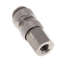 Stainless steel DN 2.7 (Micro) Air Coupling Socket M5 Female Double Shut-Off