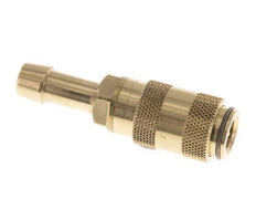 Brass DN 2.7 (Micro) Air Coupling Socket 5 mm Hose Pillar Double Shut-Off