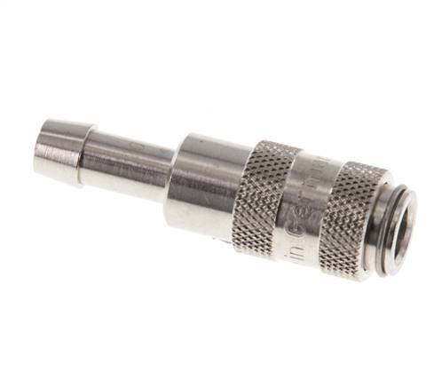 Nickel-plated Brass DN 2.7 (Micro) Air Coupling Socket 5 mm Hose Pillar