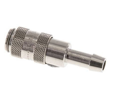 Nickel-plated Brass DN 2.7 (Micro) Air Coupling Socket 5 mm Hose Pillar