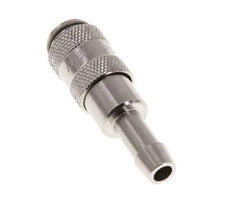 Nickel-plated Brass DN 2.7 (Micro) Air Coupling Socket 5 mm Hose Pillar Double Shut-Off