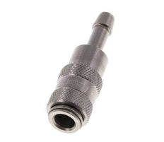 Stainless steel DN 2.7 (Micro) Air Coupling Socket 4 mm Hose Pillar