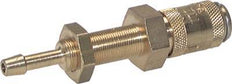 Brass DN 2.7 (Micro) Air Coupling Socket 4 mm Hose Pillar Bulkhead