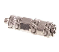 Stainless steel DN 2.7 (Micro) Air Coupling Socket 4x6 mm Union Nut