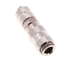 Stainless Steel 316L DN 2.7 (Micro) Air Coupling Socket 4x6 mm Union Nut Double Shut-Off