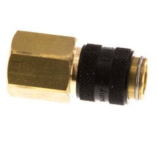 Brass DN 5 Black Air Coupling Socket G 1/4 inch Female