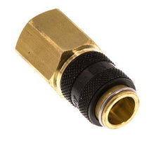 Brass DN 5 Black Air Coupling Socket G 1/4 inch Female