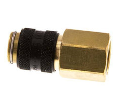 Brass DN 5 Black Air Coupling Socket G 1/4 inch Female