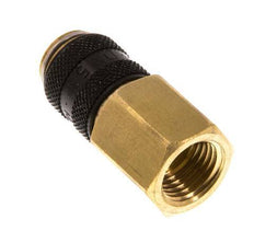 Brass DN 5 Black Air Coupling Socket G 1/4 inch Female