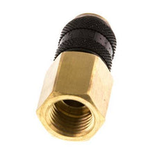 Brass DN 5 Black Air Coupling Socket G 1/4 inch Female