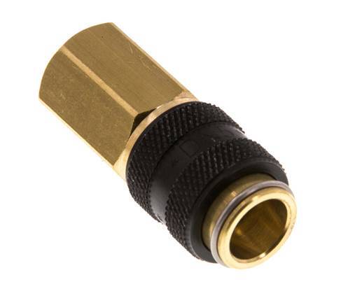 Brass DN 5 Black Air Coupling Socket G 1/8 inch Female