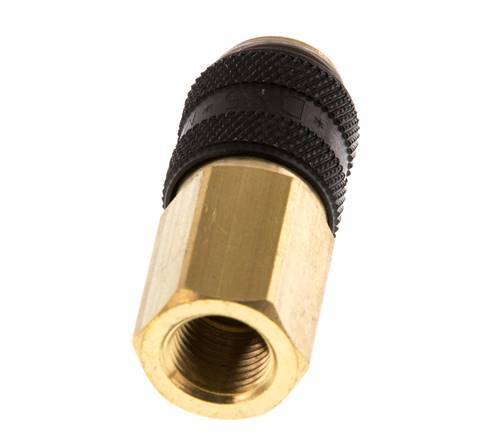 Brass DN 5 Black Air Coupling Socket G 1/8 inch Female