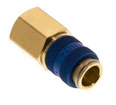 Brass DN 5 Blue Air Coupling Socket G 1/4 inch Female