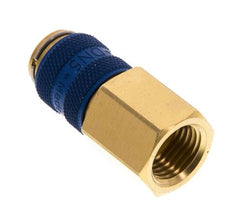 Brass DN 5 Blue Air Coupling Socket G 1/4 inch Female