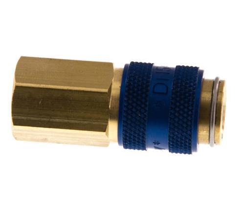 Brass DN 5 Blue Air Coupling Socket G 1/8 inch Female