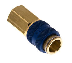 Brass DN 5 Blue Air Coupling Socket G 1/8 inch Female