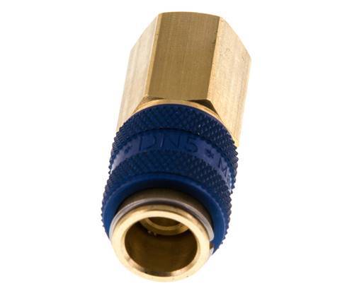 Brass DN 5 Blue Air Coupling Socket G 1/8 inch Female