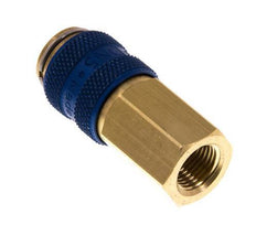 Brass DN 5 Blue Air Coupling Socket G 1/8 inch Female