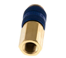 Brass DN 5 Blue Air Coupling Socket G 1/8 inch Female