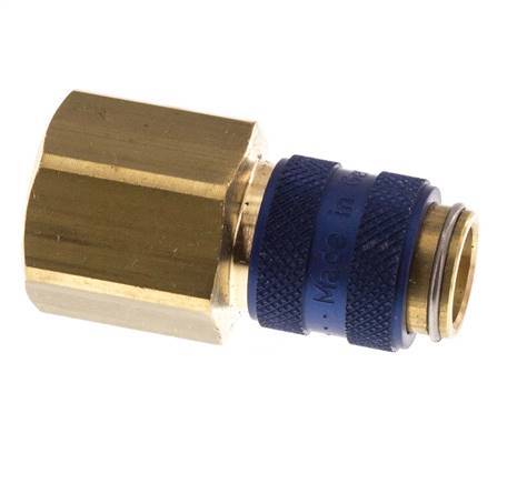 Brass DN 5 Blue Air Coupling Socket G 3/8 inch Female