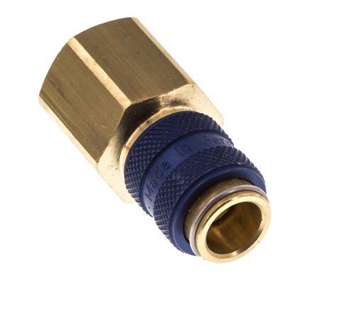 Brass DN 5 Blue Air Coupling Socket G 3/8 inch Female