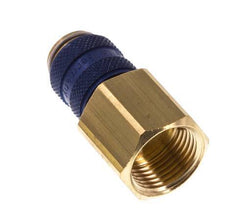 Brass DN 5 Blue Air Coupling Socket G 3/8 inch Female