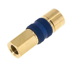 Brass DN 5 Blue-Coded Air Coupling Socket G 1/8 inch Female