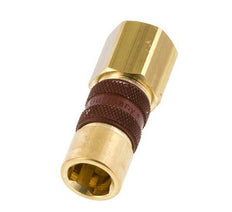 Brass DN 5 Brown-Coded Air Coupling Socket G 1/4 inch Female