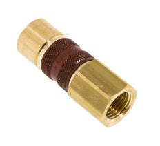Brass DN 5 Brown-Coded Air Coupling Socket G 1/4 inch Female