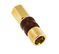 Brass DN 5 Brown-Coded Air Coupling Socket G 1/8 inch Female