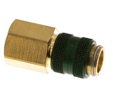 Brass DN 5 Green Air Coupling Socket G 1/4 inch Female