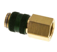 Brass DN 5 Green Air Coupling Socket G 1/4 inch Female