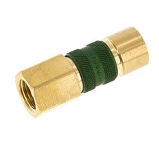 Brass DN 5 Green-Coded Air Coupling Socket G 1/4 inch Female