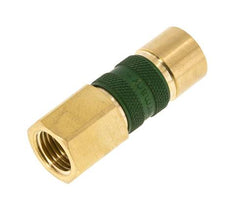 Brass DN 5 Green-Coded Air Coupling Socket G 1/4 inch Female