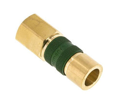 Brass DN 5 Green-Coded Air Coupling Socket G 1/4 inch Female