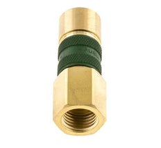 Brass DN 5 Green-Coded Air Coupling Socket G 1/4 inch Female