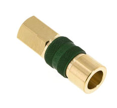 Brass DN 5 Green-Coded Air Coupling Socket G 1/8 inch Female