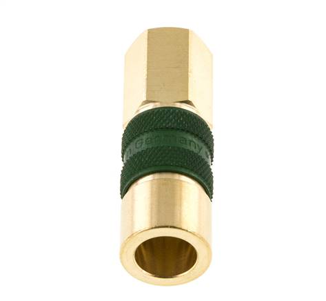 Brass DN 5 Green-Coded Air Coupling Socket G 1/8 inch Female